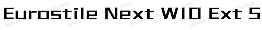 Eurostile Next W10 Ext SemiBold字体转换